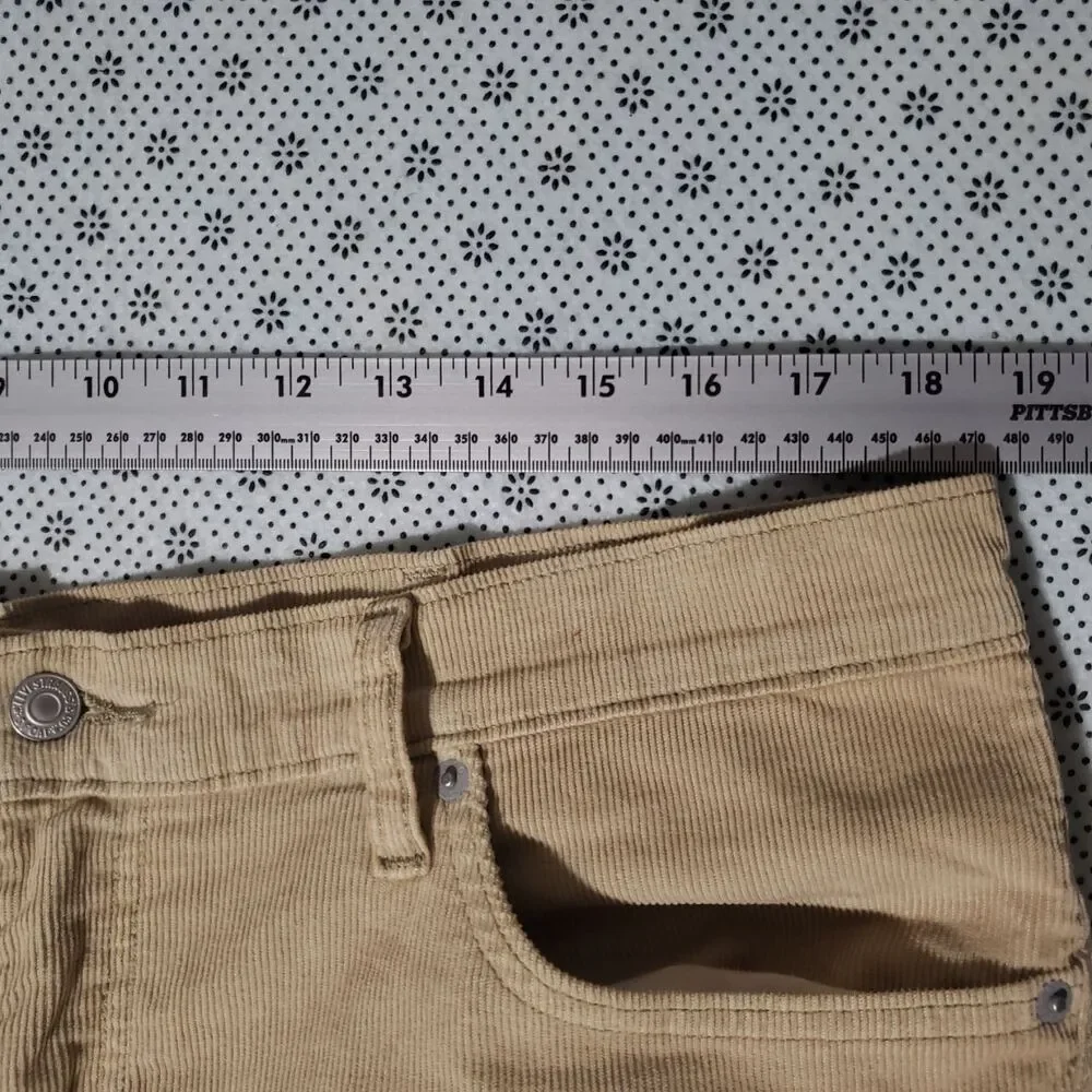 Levi's 511 Premium Corduroy Pants Mens W38 L32 Tan Khaki Slim Fit Stretch Cords